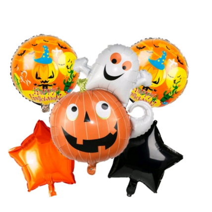 5 In 1 Ghost Pumpkin Halloween Balloon: 