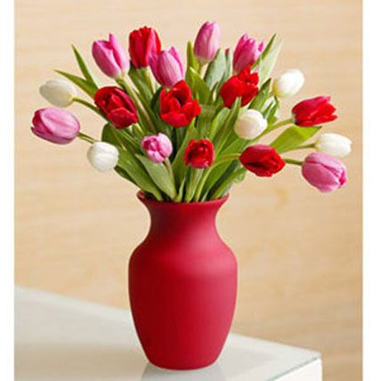 Assorted Tulips: Premium Flowers 