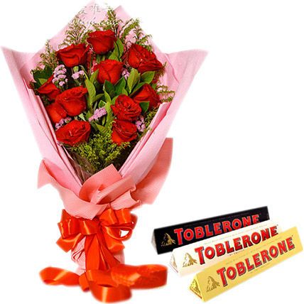 Be My Valentine Combo: Birthday Flowers 