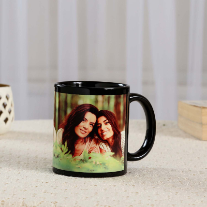 Black Personalised Mug For Mom: 