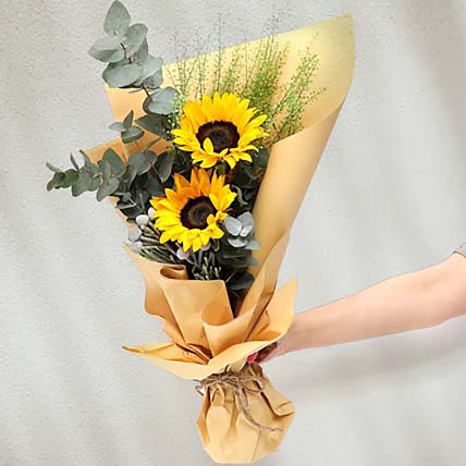 Bouquet Of Sunshine: Mixed Flowers 