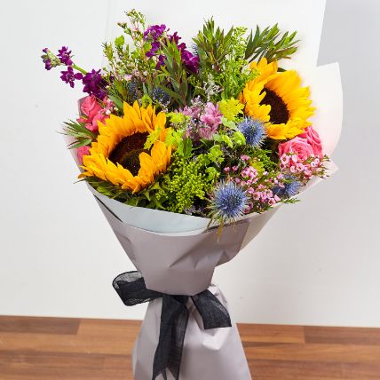 Bouquet Of Vibrant Flowers: Sunflower Bouquets