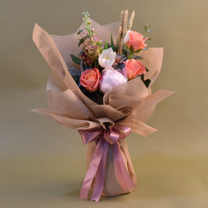 Classy Mixed Flowers Bouquet: Anniversary Gifts