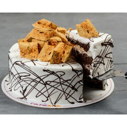 Delicious Coffee Honeycomb Cake: 