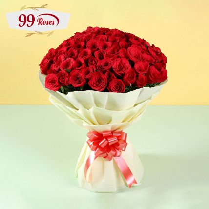 Elegent Bouquet Of 99 Roses: 