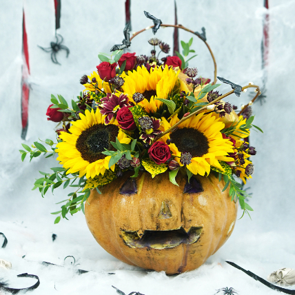 Evil Pumkin N Sunflowers: Halloween Gifts