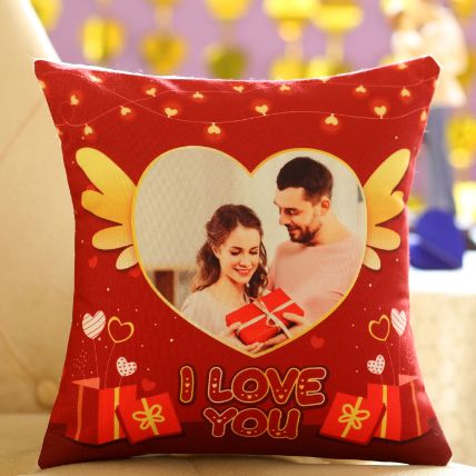 Flying Heart Personalised Cushion: Personalised Anniversary Gifts