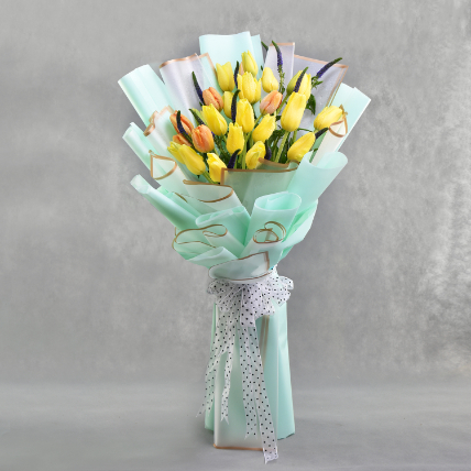 French Tulips Long Bouquet: Flowers for Wedding