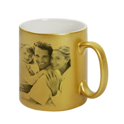 Golden Best Couple Personalised Mug: 