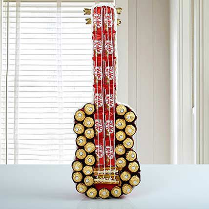 Guitar Of Chocolates: Chocolates Delivery