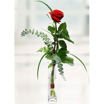 Imported Rose In Vase: Birthday Gifts for Her