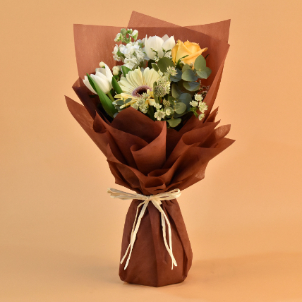 Imposing Mixed Flowers Bouquet: Sympathy and Funeral Flowers 
