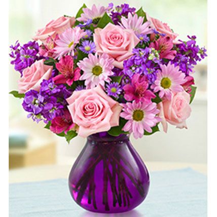 Lavish Purple: Mixed Flowers 