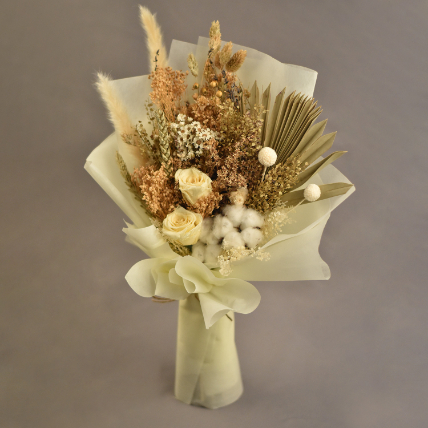Peaceful Mixed Preserved Flowers Bouquet: Get Well Soon Flowers