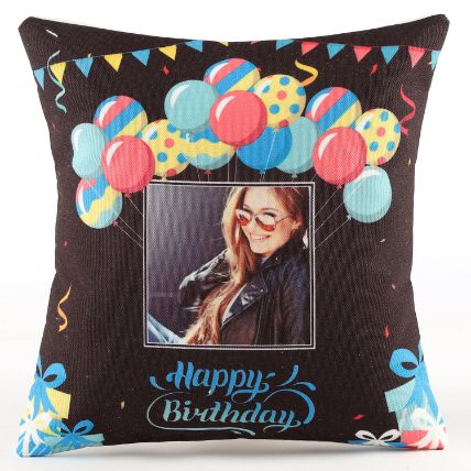 Personalised Birthday Balloon Cushion: Customized Gifts 