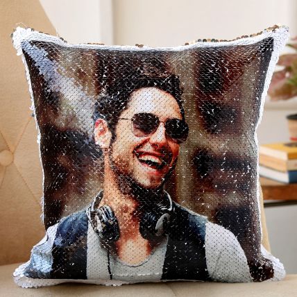 Personalised Blingy Sequin Cushion: 