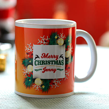 Personalised Christmas Name Mug: Gifts for Brother
