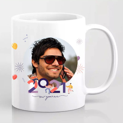 Personalised New Year Greetings Mug: 