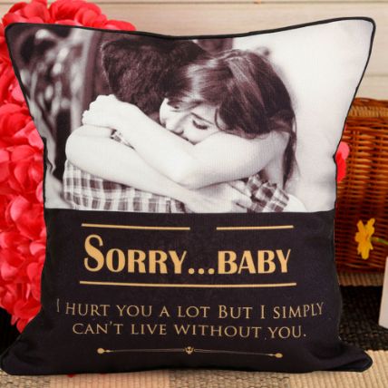 Personalized Sorry Cushion: 
