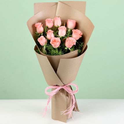 Pink Perfection Rose Bouquet: Roses Valentines Day