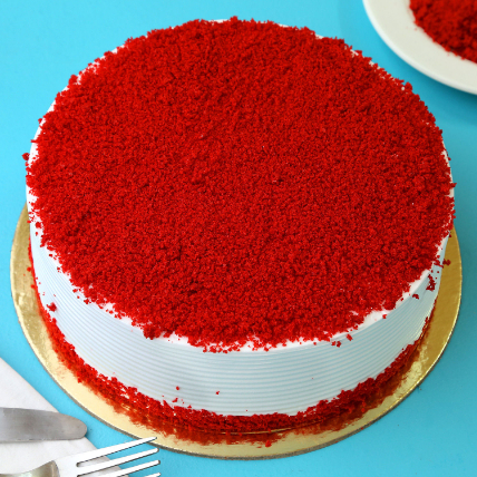 Red Velvet Fresh Cream Cake: Valentines Day Gifts 