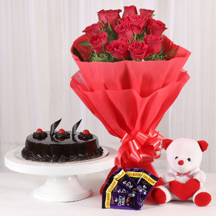 Special Flower Hamper: Flowers And Chocolates