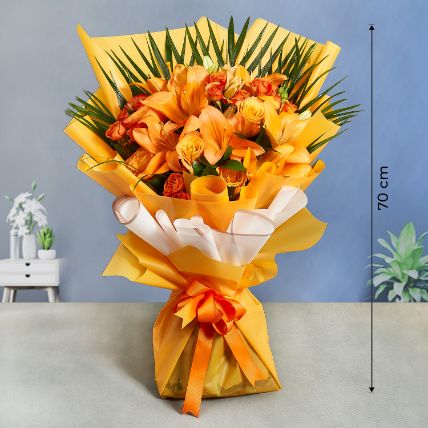 Sweet Orange Blossoms Bouquet: Gifts Delivery