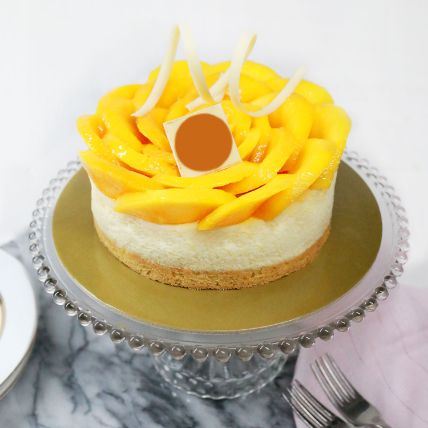 Tempting Mango Chiboust Cake: 
