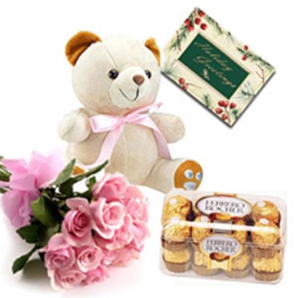 Ultimate Gift Hamper: Flowers and Teddy Bears