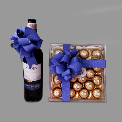 Wine And Ferrero Combo: Combos Gift