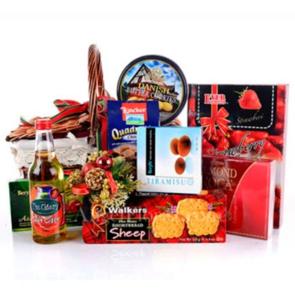 Chinese New Year Greetings Juice And Treats Hamper