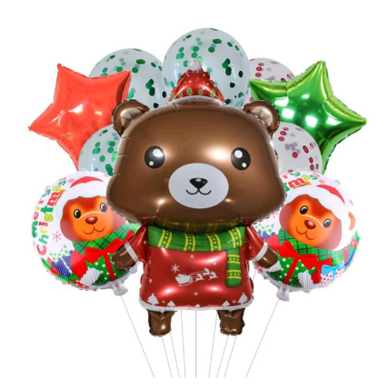 Christmas Bear Balloons