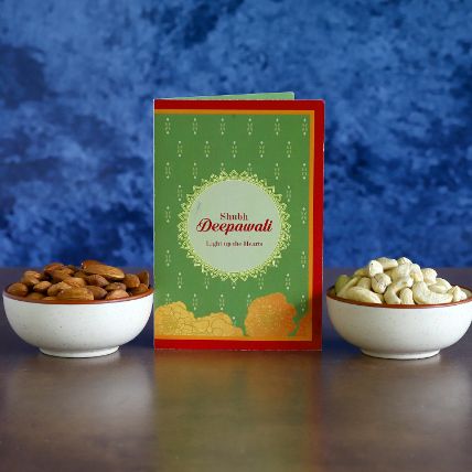 Diwali Greetings With Dry Fruits