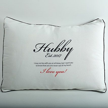 Hubby Love Personalized Cushion