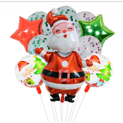 Merry Christmas And Santa Balloon Set