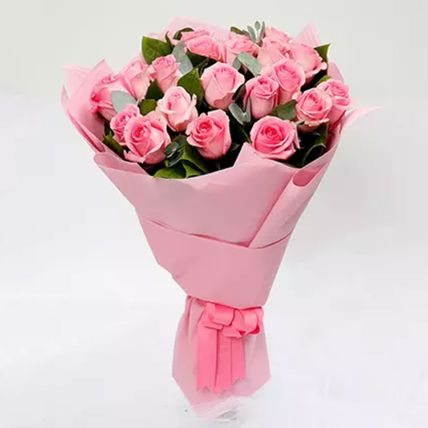 Passionate 6 Pink Roses Bouquet