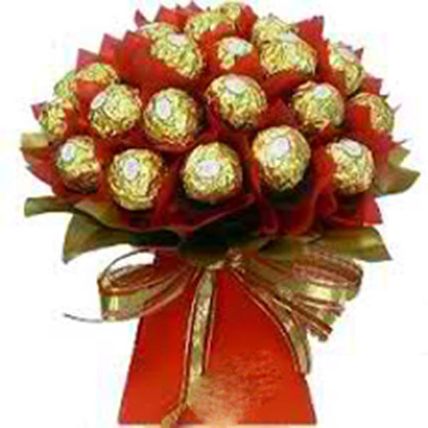 Red And Gold Ferrero Bunch