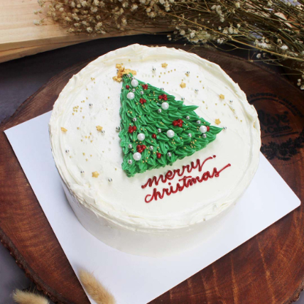 Simple Christmas Cake 6 Inches
