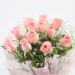 12 Splendid Pink Roses Bouquet