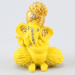 4 Colourful Diyas and Matte Yellow Ganesha Idol