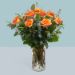 attractive roses glass vase arrangement