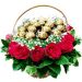 Beautiful Ferrero And Flower Basket