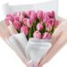 blissful pink tulips bouquet