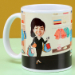 Caricature Personalised Office Mug