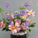 Exquisite Mixed Flower Vase and Cake