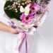 graceful mixed flowers beautifully tied bouquet
