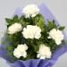 Heavenly 12 White Carnations Bunch