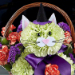 Kitty Flower Basket For Halloween