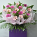 Light N Dark Pink Gerberas Flower Stand