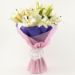 Lovely 12 White Oriental Lilies Bouquet
